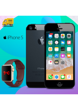 Apple iPhone 5,32gb Free Macra Digital Watch